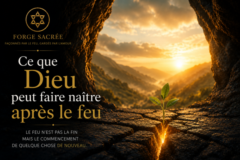 Ce que Dieu peut faire naître après le feu