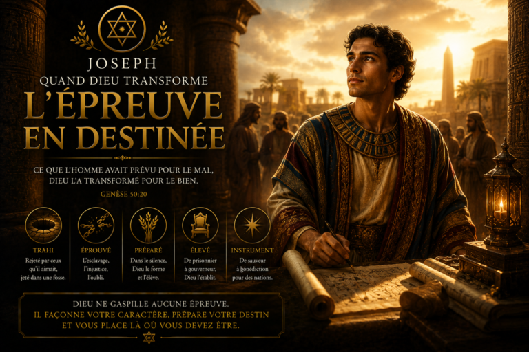 Joseph : Quand Dieu transforme l’épreuve en destinée